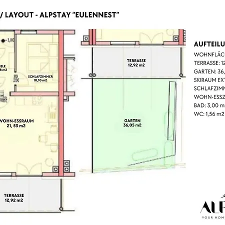 Alpstay Eulennest - Modern Garden Апартаменты Бад Кляйнкирххайм